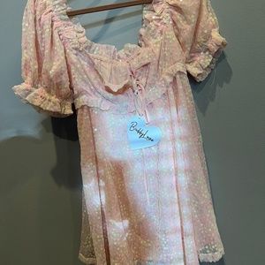 Buddy love sequin baby doll dress